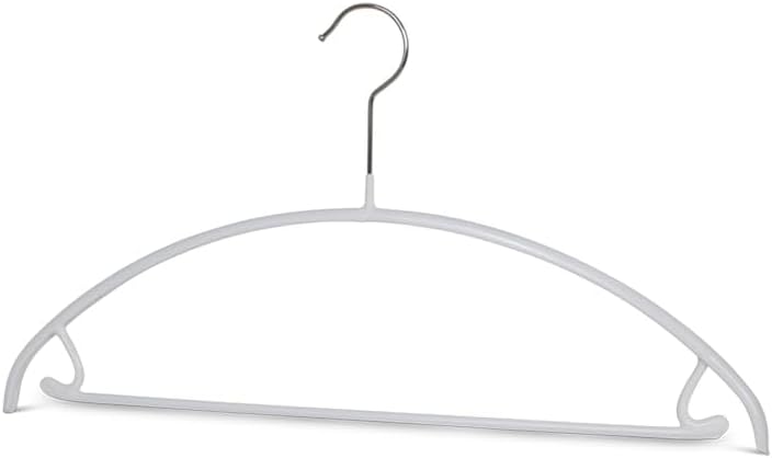 MAWA Euro Shirt & Pants Hangers, Set of 5 - Silver/White - Image 2